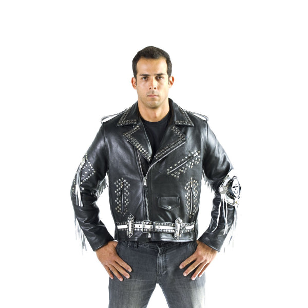 Mens rockstar leather on sale jackets