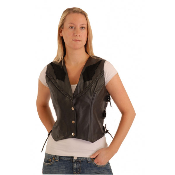 Leather work clearance vest